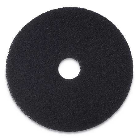 BOARDWALK Stripping Floor Pads, 12" Diameter, Black, PK5 BWK4012BLA